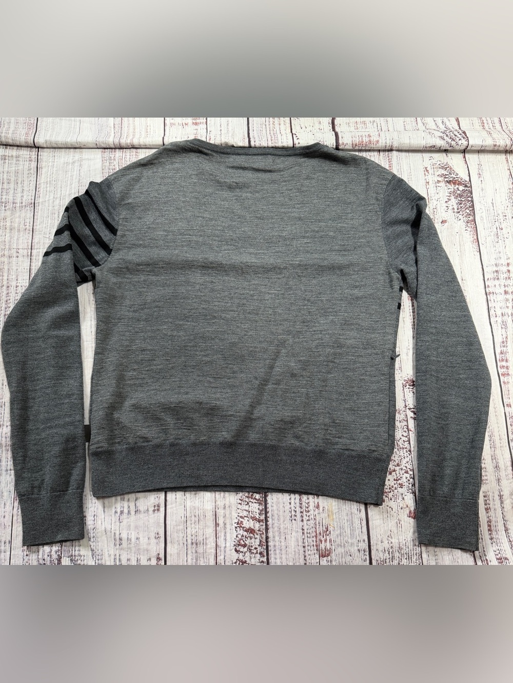 Rapha Women’s Breton Merino Wool Sweater Gray Black Medium - Picture 7 of 10